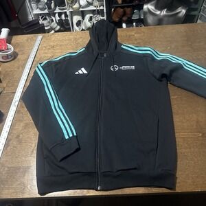 Adidas Men's Mercedes-AMG Petronas Formula One Team Track Top Black/White JV5355